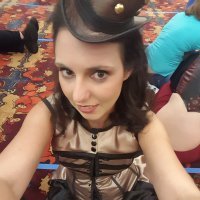 Engineering Couture's steampunk Dalek dress at Gen Con. Photo: Chrissy of Engineering Couture