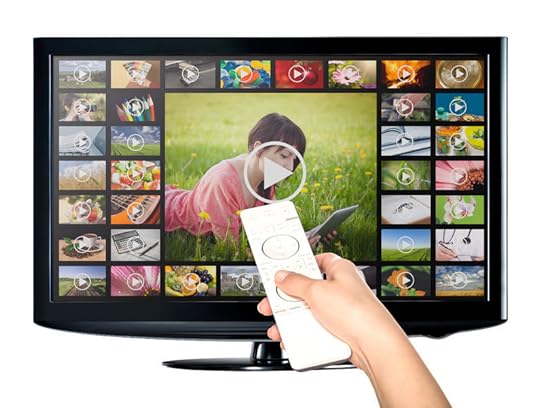 41718579 - video on demand vod service on tv television concept.