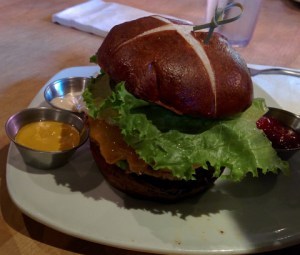 pretzel burger