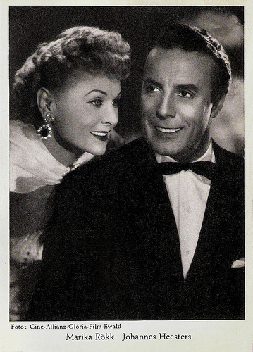 Marika Rökk and Johannes Heesters in Die geschiedene Frau (1953)