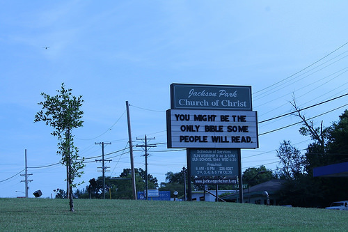 Church marquee