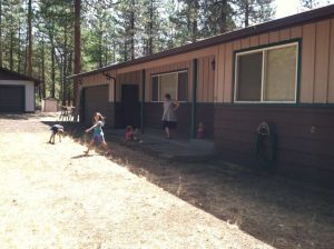 Front view of the house I grew up in from our visit in 2014.