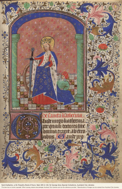 saint-katherine-p39-rossdhu-book-of-hours-med-ms-g146-sir-george-grey-special-collections