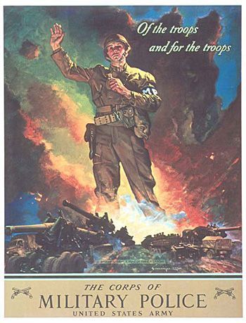 US Military Police poster, WWII