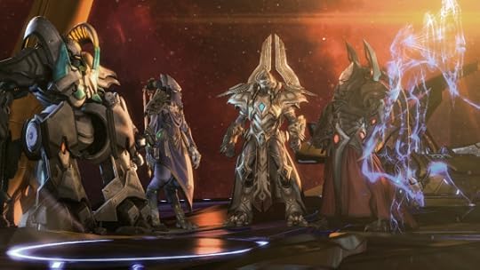 A council of Protoss leaders in StarCraft II: Legacy of the Void