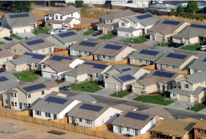 homes outfitted with solar cells
