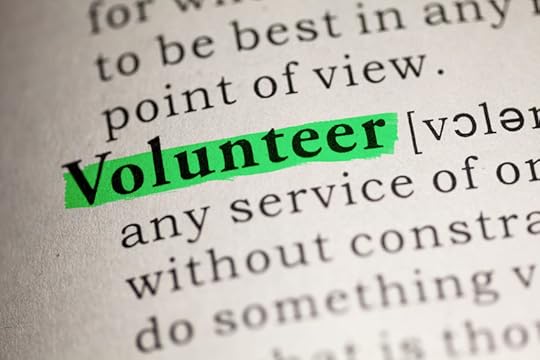 27047303 - fake dictionary, dictionary definition of the word volunteer