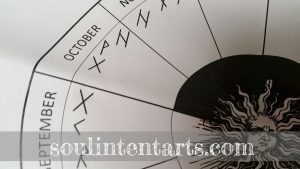 The Runic Calendar - October - by S. Kelley Harrell, Soul Intent Arts