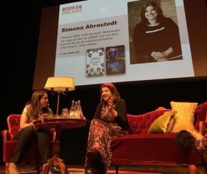 På Books and Dreams scenen med den superbegåvade Carina Nunstedt ...