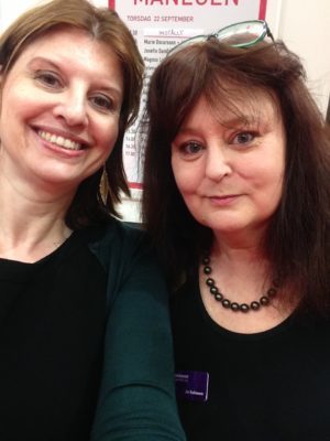 Selfie med Jo Salmson aka Catharina Wrååk.