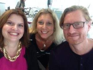 Anna Fredriksson, Anders Delamotte och jag.