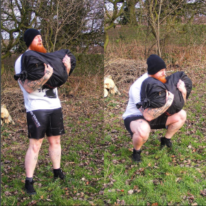 phil bennett zercher squats sandbag