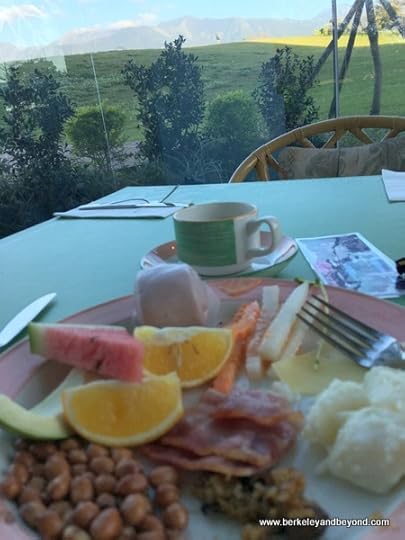 breakfast with view at The Garden Court Western Restaurant at Parkview Hotel in Hualien, Taiwan