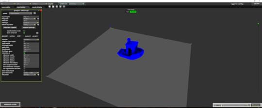 I set what I believe are the recommended settings for the test before generating the GCODE.