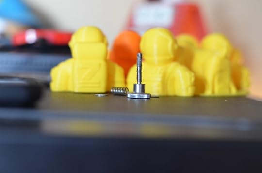 The bent thumb screw AFTER I did my best to fix it.