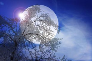 ghostly moon