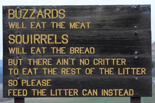 Litter sign