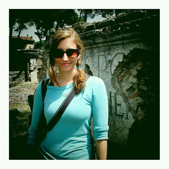Me and a large inscription at Ostia Antica, Italy, 2011. Maggie Burr: #StudyAbroadBecause... It Changes The Way You See Everything