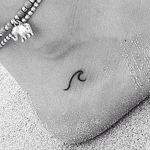 Minimalist Tattoos Wave by JonBoy