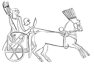 ancient Egyptian Chariot coloring page