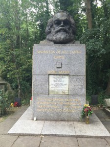 Karl Marx in Highgate Cemetery