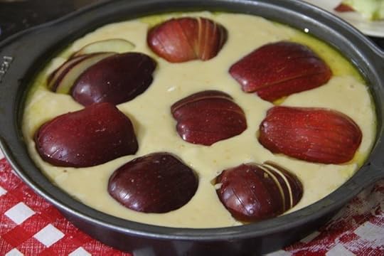 Sunken Apple Honey Cake