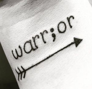 13-arrow-warrior-semicolon-tattoo