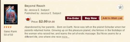 Beyond Reach on All Romance eBooks Bestseller list