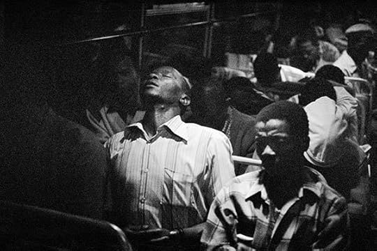 David Goldblatt, 9:00 p.m. Going home: Marabastad-Waterval bus: For most of the people in this bus the cycle will start again tomorrow at between 2:00 and 3:00 a.m., 1983 © the artist and courtesy Pace/MacGill Gallery, New York and Goodman Gallery, Johannesburg and Cape Town