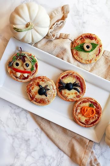 Halloween English Muffin Pizza