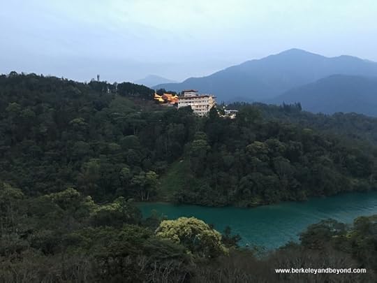evening at Sun Moon Lake National Scenic Area in Yuchi Township, Nantou County, Taiwan