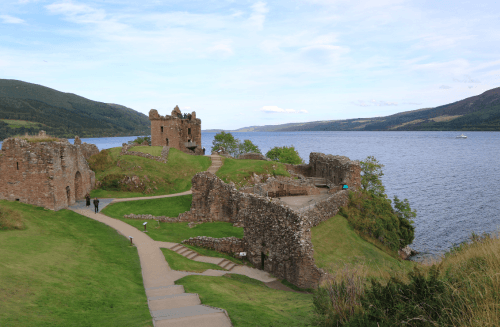 This castle is very old.
