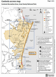 Cooloola Recreation Map, Queensland Park Service