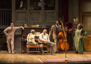 L-R: Jason Dirden, Glynn Turman, Damon Gupton, Keith David and Lillias White in August Wilsons