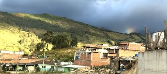 Rainbow in distance