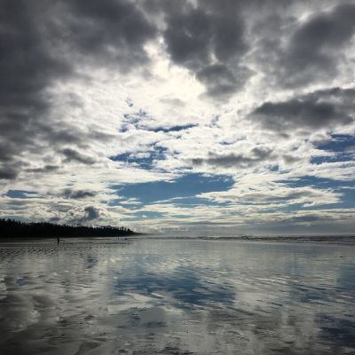 Long beach on Vancouver Island. Photo directly out of my phone, really. No filters or adjustments of any kind. I can't make this stuff up.