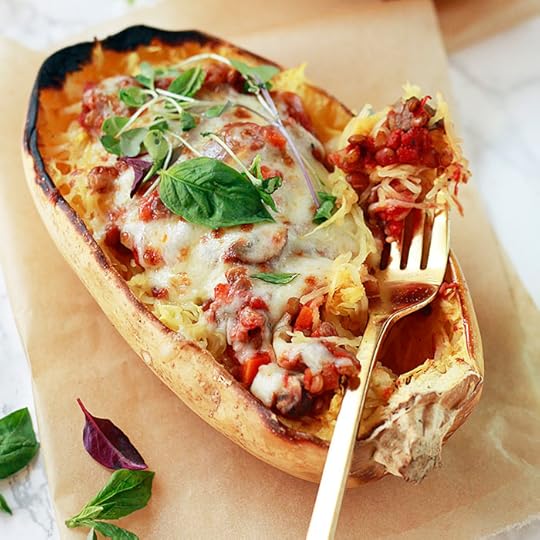 Lentil Bolognese Spaghetti Squash