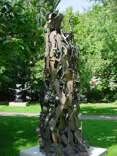Image Credit: : Contrepoint pour violoncelles by Armand Fernandez (1928-2005), known commonly as Arman, photo taken by Quincy Whitney