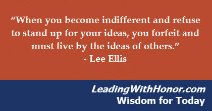 Lee Ellis Leading with Honor