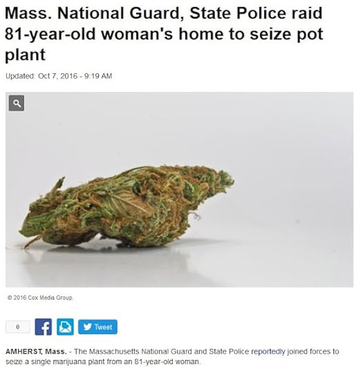 One pot plant seized from 81-year-old woman