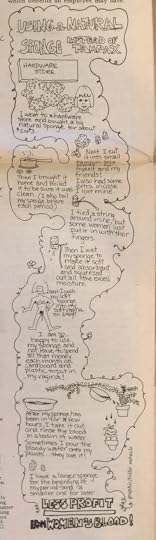 Menstrual Sponge Comic by Billie Miracle