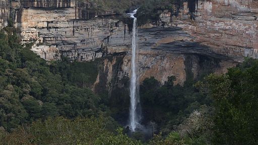 Cachoeira do Corisco vista de mirante nas redondezas