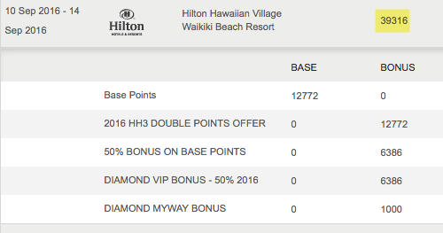 A shower of Hilton points