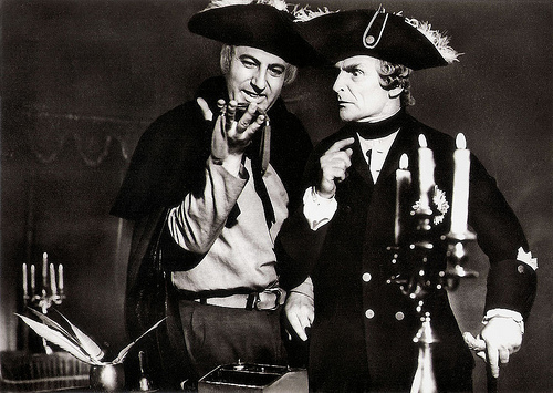 Manfred Krug and Herwart Grosse in Die gestohlene Schlacht (1972)