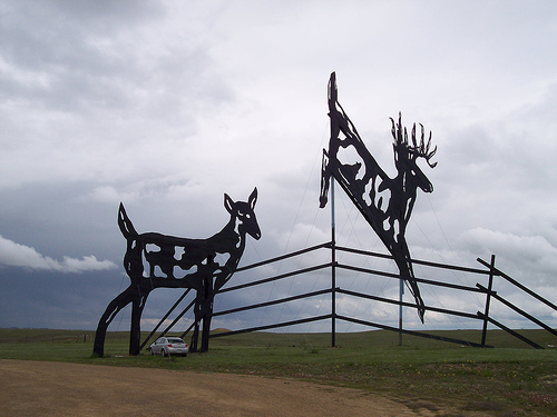 One of the sculptures along the Enchanted Highway. Image by drewweber, via Flickr.