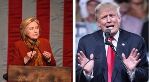 Clinton and Trump