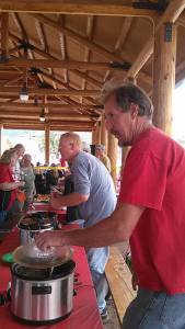 Pat and Randy at the Chili-Cookoff