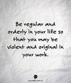 flaubert - boring and creative