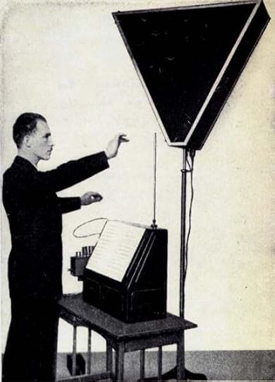 Image Credit: Lev Termen playing his instrument, public domain via Wikimedia Commons