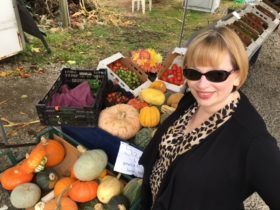 Me at a local farmer's market